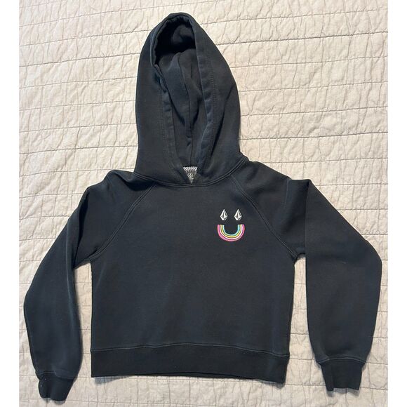 Volcom Girls Black Truly Stokin Hoodie Size Small - Picture 1 of 8